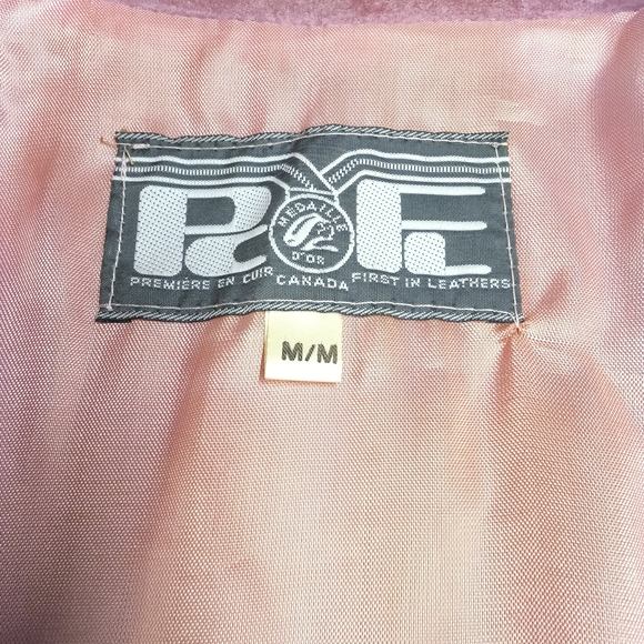 Vintage Pink Suede Fringe Western Jacket - Size M "Made in Canada" - Picture 5 of 14